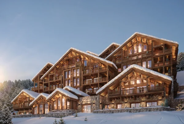 NIGHT EXTERIOR PERSPECTIVE I Bois Des Ours